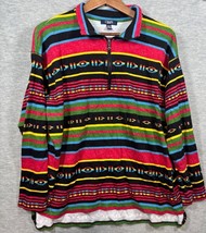 Vtg Y2K Chaps Sport Tribal Aztec Pattern Pullover Shirt 2X - $291.89 MXN