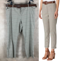 Tahari Asl Women&#39;s Plaid Ankle Pants With Belt Nwt Size 18 - £17.35 GBP