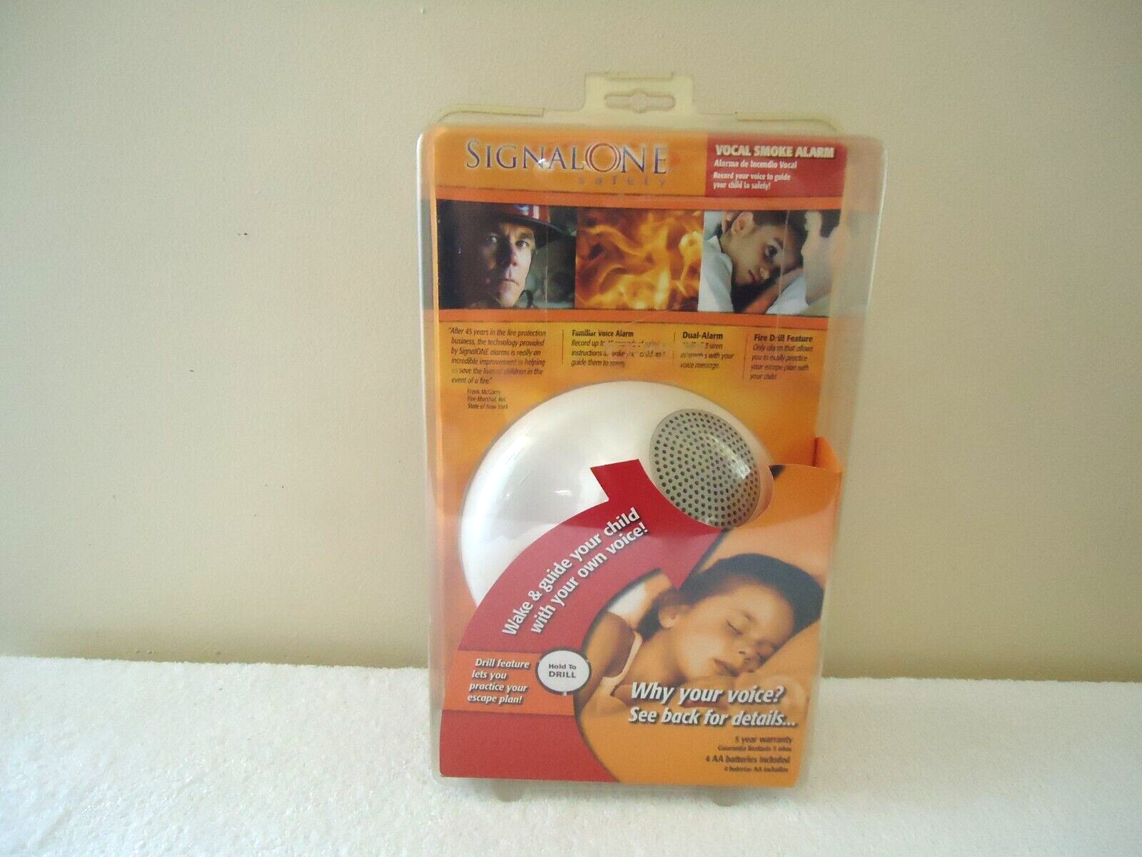 Primary image for " NIP " Signal One Vocal Dual Alarm Smoke Alarm T-3 Siren / Your Voice Message