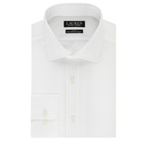Lauren Ralph Lauren Slim Fit White Non Iron Dress Shirt NWT Multiple Sizes - £28.77 GBP