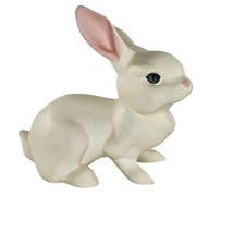 Hagen Renaker DW Molly Rabbit Bunny Blue Eyes White Figurine Matte - $59.99