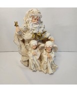 Vintage Resin Santa Clause with Angels XL Christmas Holiday Statue 1999 - $25.48 CAD