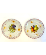 Vintage Cico Bavaria Germany Reticulated Lace Edge Fruit Dessert Plates ... - £14.22 GBP