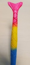 Multi Color Mermaid Tail Wooden Pen Hand Carved Wood Ballpoint Handcraft... - $7.95