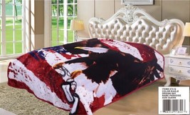 American Flag And Eagle Paradise 2 Ply Plush Blanket Softy And Warm Queen Size - £43.51 GBP