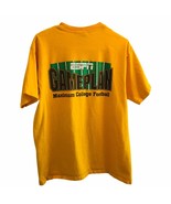 College Football ESPN T Shirt Mens Sz L Yellow Game Plan Shirt Fruit Of ... - £14.86 GBP