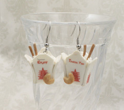 Chinese Take Out Earrings - Lo Mein or White Rice  - £16.15 GBP+