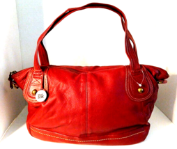 The Sak Burgundy Red Leather Soft Shoulder Bag Purse 8” X 14” - £28.44 GBP