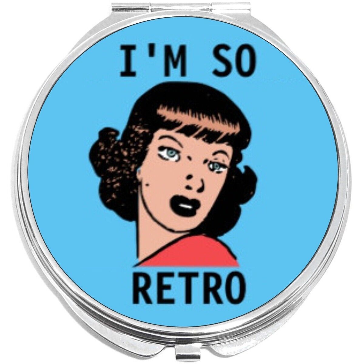 So Retro Compact with Mirrors - Perfect for your Pocket or Purse - $11.76