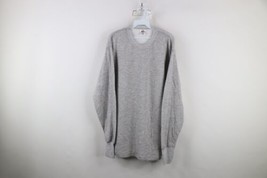 Vintage 90s Streetwear Mens XL Blank Wool Blend Thermal Knit Long Sleeve... - $44.50