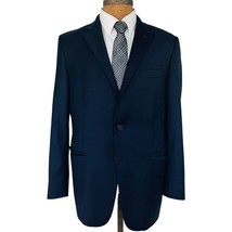 Hickey Freeman Blue Milburn II Wool 2 Button Blazer Made in USA Mens Size 42R - £46.39 GBP