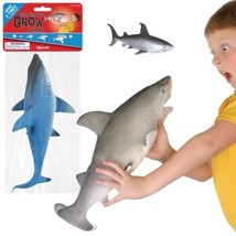 (2) Ginormous Grow Shark Grow 6x Size 1 Gray &amp; 1 Blue - £12.92 GBP