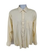 Armani Collezioni Long Sleeve Button-up Soft Yellow Dress Shirt 17.5 - £23.26 GBP