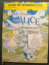 WALT DISNEY: (RARE VINTAGE SHEET MUSIC COLLECTION,1940,,S) ALICE IN WOND... - $123.75