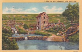 The Old Mill Lakewood Park Little Rock Arkansas AR Postcard E08 - £7.02 GBP