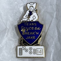 Texas Jaycees Organization Club State Jaycee Lapel Hat Pin Pinback - £6.22 GBP