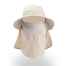 Summer Quick-drying Boonie Men Women Hat Outdoor Face Mask  Bucket Hat  Protecti - £66.89 GBP
