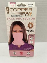 COPPER FIT Guardwell Face Protector Pink/Youth Size, Copper Infused New! - £4.35 GBP