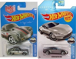 Hot Wheels 2016 Spectre James Bond Aston Martin DB10 &amp; Porsche 356A Outlaw  - £22.19 GBP