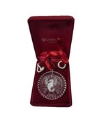 WATERFORD 1993 DISNEY CRYSTAL MICKEY &amp; MINNIE WITH SANTA CHRISTMAS ORNAM... - $67.80 CAD
