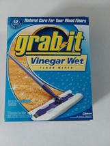 Pledge Grab It Vinegar Wet Floor Wipes Box of 12 Discontinued Natural Care Wood - £28.03 GBP