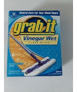 Pledge Grab It Vinegar Wet Floor Wipes Box of 12 Discontinued Natural Ca... - $35.63