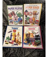 4 Craft Books mixed Lot What You Can Make Tubes Boxes Paper Plates Bags ... - $25.43 CAD