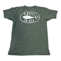 ONeill Modern Fit Medium TShirt Olive Green 100% Cotton Mens Surf Company Co Tee - £10.83 GBP