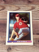 1991 Bowman Baseball #667 Rob Dibble Cincinnati Reds - £1.18 GBP