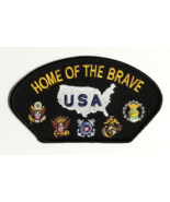 Home of the Brave Military USA Eagles Insignias Army Embroidered 5&quot;w Pat... - $9.99