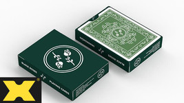 Black Roses Immergrün Green Playing Cards By Daniel Schneider - $11.68