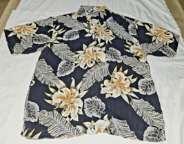 Hilo Hattie The Hawaiian Original Shirt Medium Palm Leaves Hibiscus Flow... - £11.87 GBP