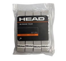 HEAD 12 Prime Tour Ovegrip Tennis Tapes Racket Grip Grey 0.6mm 12pcs NWT 285631 - $37.90