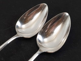 Wm Rogers LA FRANCE 2 Solid Serving Spoons / Tablespoons 8-3/8&quot; Silverpl... - $12.86