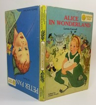 2 in 1 Peter Pan &amp; Alice in Wonderland 1957 Chapter VTG Kids Dandelion Library - £11.19 GBP