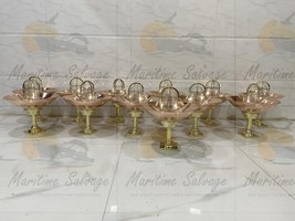 Nautical New Brass Mount Ceiling Bulkhead Light Fixture With Copper Shad... - $1,114.74