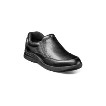 Men's Nunn Bush Cam Moc Toe Slip On Walking Shoes Black Tumbled 84696-007 image 5