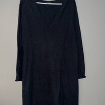 J.Jill Gray Cotton Hoodie Tunic Dress size medium petite - $24.50