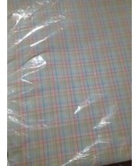 LONGABERGER 5 yards / yds EASTER PLAID pastel FABRIC - new in bag - $61.11