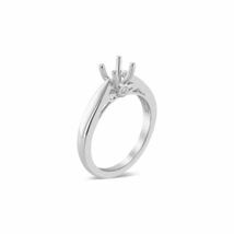 SwaraEcom 9MM Cathedral Solitaire 14K White Gold Plated SEMI-Mount Engagement Ri - £23.97 GBP