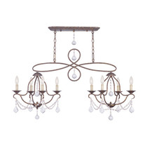 Livex 8 Light Island-Chandelier in Venetian Golden Bronze - $1,192.26