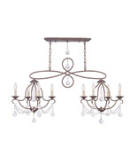 Livex 8 Light Island-Chandelier in Venetian Golden Bronze - $1,629.86 CAD