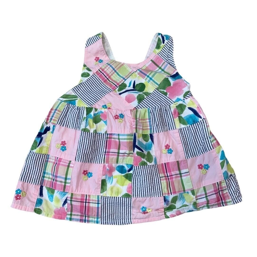 Gymboree Sz 5 Vintage Patchwork Print Multicolor Summer Top - $7.68