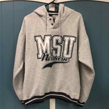 Vtg 90’s MSU Northern oversized hoodie college sweatshirt size L Gear fo... - £40.27 GBP