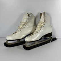 Riedell 220N Figure Ice Skates Womens 7.5 White Red Wing Minnesota - $29.99