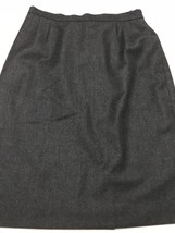 Escada Women&#39;s Skirt Gray Wool/Cash Blend Fully Lined A-Line Skirt Size ... - $99.00