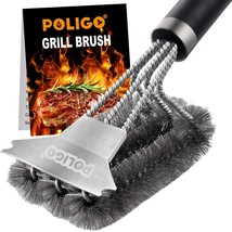 Safe Grill Brush And Scraper With Deluxe Handle - 18&quot; Grill Cleaner Brus... - £25.57 GBP