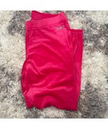 WOMEN&#39;S JUICY COUTURE PINK CLASSIC VELOUR PANTS  XXL - $18.99