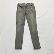 J CREW 8&quot; Mid-Rise Skinny Stretch Jean in Valley Wash Gray Women&#39;s Size 26 - £21.30 GBP