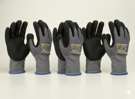 3-Pair HPHST Nitrile Work Gloves XX-Large Protective Work Gloves EN388 D... - $13.76 CAD
